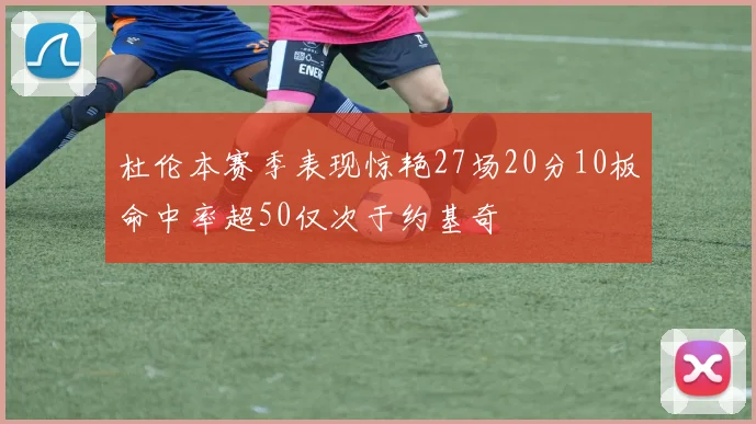 杜伦本赛季表现惊艳27场20分10板命中率超50仅次于约基奇